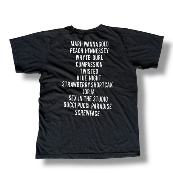 Vintage Strong Arm Mens T-Shirt Size L  Black Short Sleeve - Picture 5 of 7